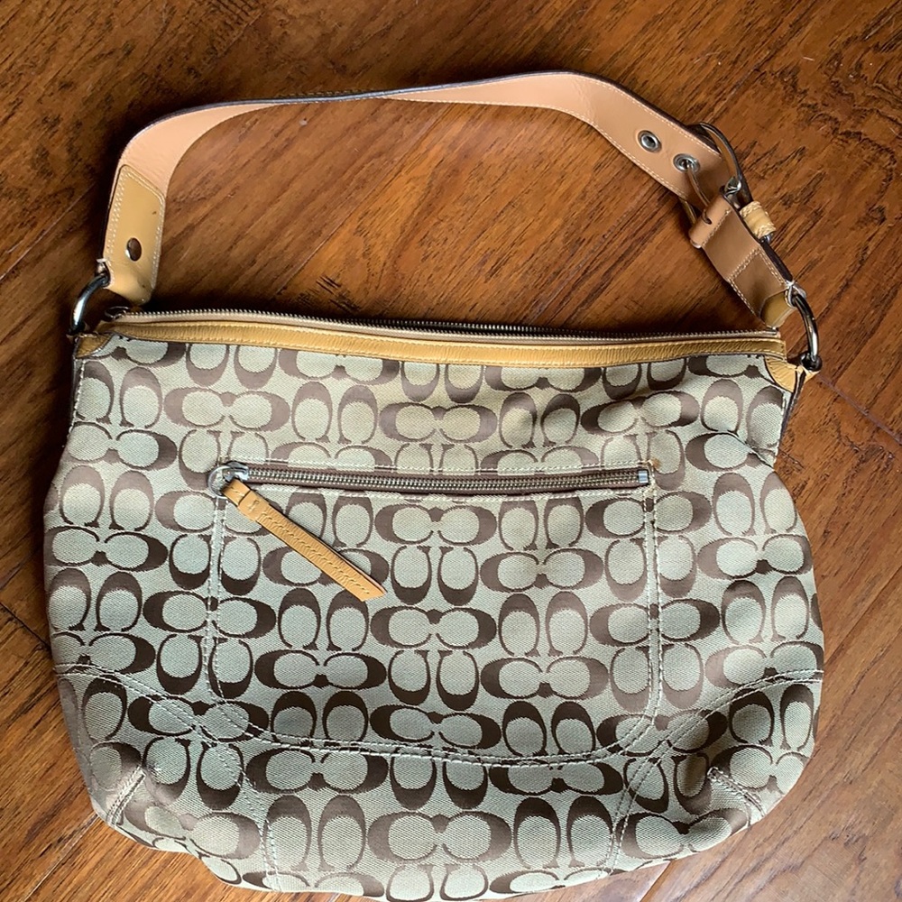 Coach signature boho shoulder bag